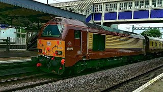 DB Cargo class 67021 \u0026 67024 | London Victoria to London Victoria via Oxford Parkway