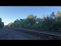 ns 4204 and 1035 leads a stacker at milepost 123 on the pittsburgh line