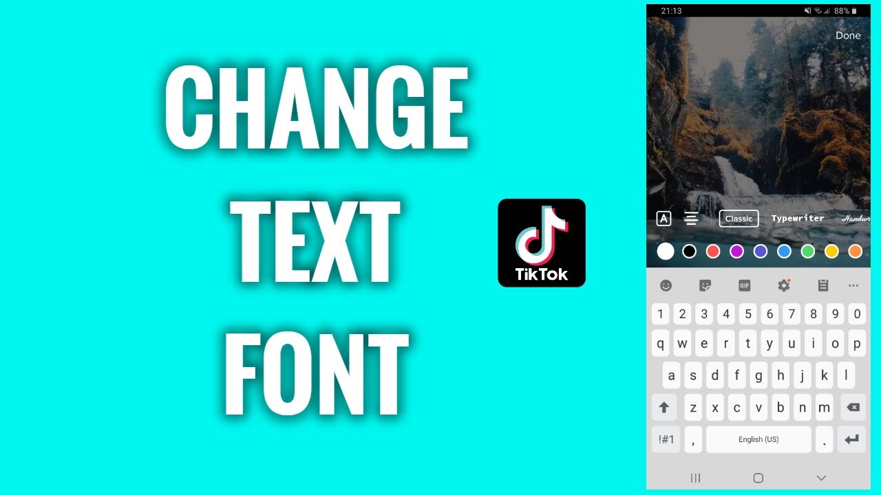 How To Change A Text Font On A TikTok Video - YouTube