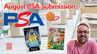 August 2024 PSA Basketball Submission I Caitlin Clark, Stephen Curry + Jaylen Brown Prizm Run!