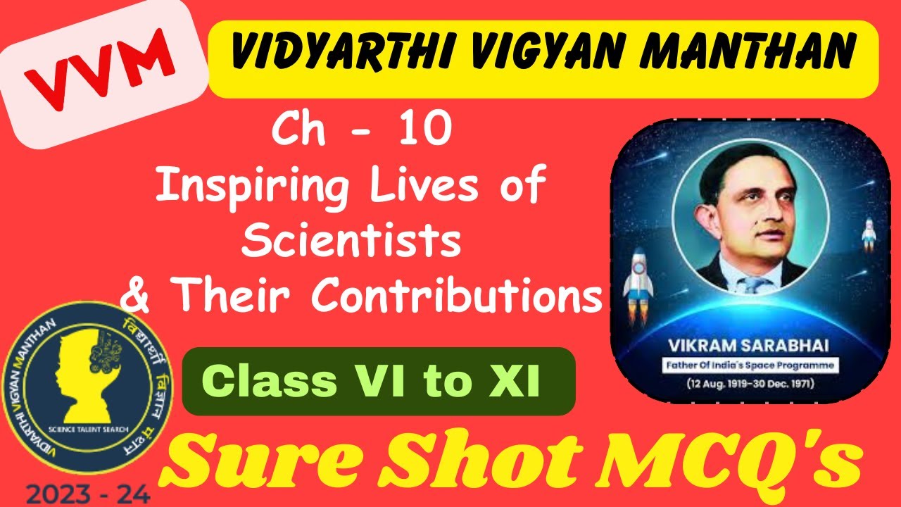 Ch-10 Inspiring Lives Of Scientists | Vikram Sarabhai | VVM | Vidyarthi ...