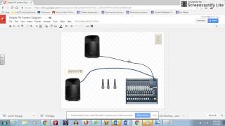 Drawing PA System Diagrams using Google Drawing