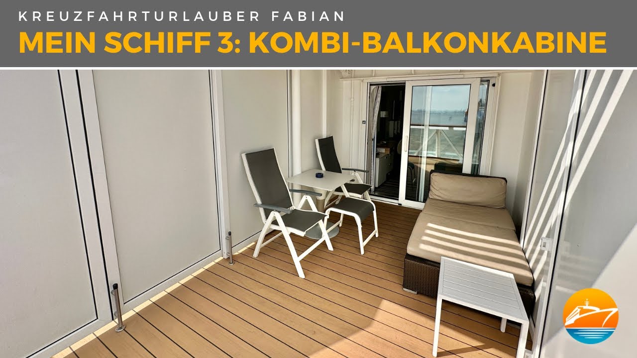 Mega-Balkon Am Heck! Kombi-Balkonkabine (7203) Auf Der Mein Schiff 3 ...