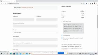 Build Complete Ecommerce Website in Angular 13 - Checkout Page