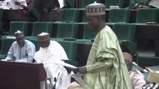 Hon Mohammed Tahir Monguno,21 April 2016 moving for the second reading of a Bill for an Act to regul