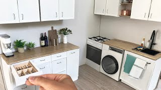 DIY Miniature Dollhouse Kitchen Tutorial