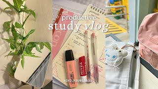 72-hour study vlog 🖇️ | note-taking, being productive, aesthetic notes, sanrio bag charms | ph 🇵🇭