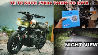 HJG Minus LED Headlight with Mini drive fog light Install || Long Ride Ke Liye Kaam suru 😎🇮🇳