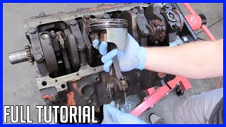 How to Build a Chevrolet 454 Big Block Part 3: Removing Pistons and Crankshaft!