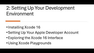2. Setting Up Your Development Environment (iOS 18 Hands-on Development Course)