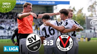 3. Liga: Turbulente zweite Hälfte! Sandhausen erkämpft Punkt gegen Viktoria Köln | SWR Sport