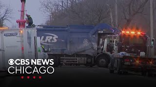 2 killed in crash involving garbage truck in Will County