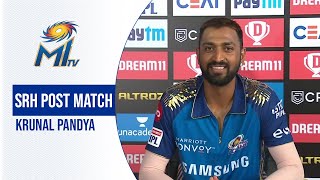 MI vs SRH Post Match - Krunal Pandya | हैदराबाद मैच पर बातचीत | Dream11 IPL 2020