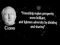 friendship makes prosperity more brilliant cicero motivational quotes