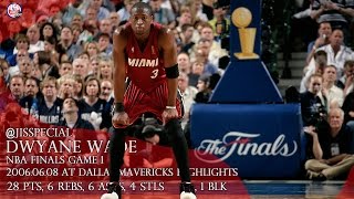 ThrowBack: 2006.06.08 NBA Finals G1 at Dallas Mavericks Dwyane Wade Highlights, 28 pts