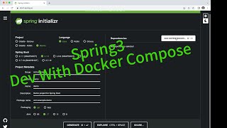 spring 3 docker compose module hello world