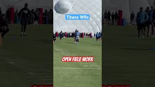 #Titans WRs work on open field blocking with head Coach Mike Vrabel #tennesseetitans #nfl #shorts