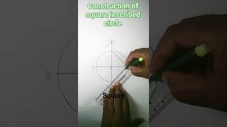 how to draw a square inscribed in a circle#shorts#viralshorts#trendingshorts#tricks#RB knowledge exp