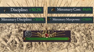 200% Disciplined Mercenaries with a State in Eu4