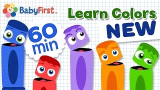 Learn Colors for Children with Color Crew | Color Cartoons for Kids Hour Compilation | BabyFirst TV