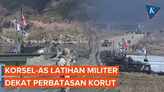 AS-Korsel Kerahkan Barisan Tank dan Alutsista Canggih Dekat Korut