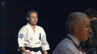 Ustyugova Lyudmila (Kazakhstan) vs Rowlands Hayley Beth (Great Britain) Final Women -50 kg.