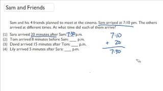 Determine the elapsed time in word problems