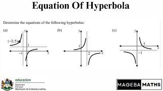 How To Find Equation Of Hyperbola Graph | Grade 11 | Mathematics | MagebaMaths