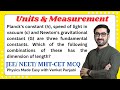 Planck's constant (h), speed of light in vacuum (c) and...| JEE | NEET | MHT-CET | MCQ