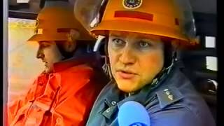 Vaja gasilcev na SVEI leta 1996, iz arhiva ETV