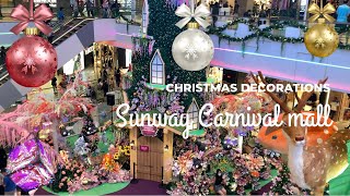 Relaxing 🎄 Penang Sunway Carnival mall New Wing Christmas Decorations ☃️ 放松的槟城双威嘉年华购物中心新翼圣诞装饰 ❄️