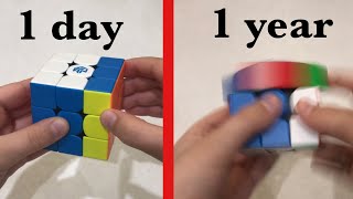 1 day to 1 year of cubing