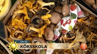 Bästa svamptipsen i Fredriks köksskola - Nyhetsmorgon (TV4)