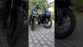 Yamaha R15 V4 vs Apache 160 2v bs6 Drage Race ❤️‍🔥🏍 amazing results for apache Lovers S r15 Lovers