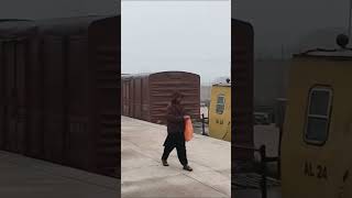 TRAIN LOVERS- 1 UP KHYBER MAIL Departing from ROHRI JUNCTION Railway Station in Fogi weather