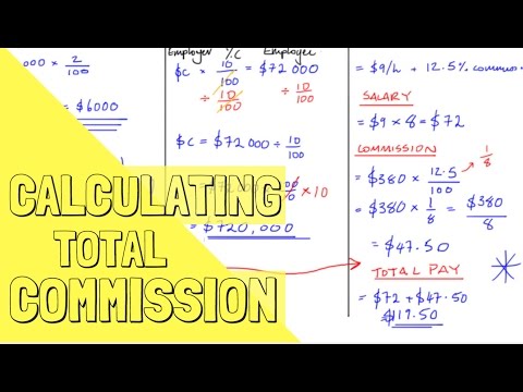 How do you calculate commision?