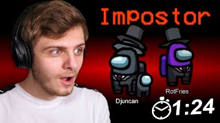 MIJN SNELSTE IMPOSTER WIN OOIT! | Among Us