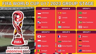 🔴 Draw results FIFA world cup u17 Indonesia 2023 group stage