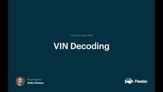 VIN Decoding in Fleetio