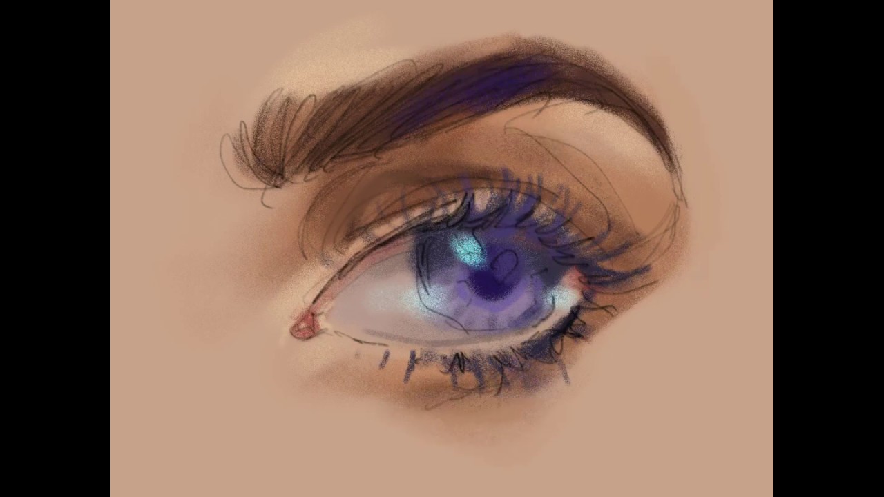 How To Draw Eye In Procreate Youtube