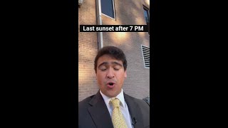Tonight S Sunset Is Going To Be The Last Sunset After 7 Pm