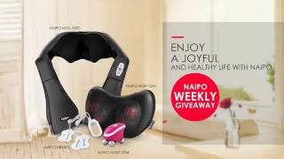 Naipo Shiatsu Kneading Neck \u0026 Shoulder Massager  ---‪#‎NaipoGiveaway‬