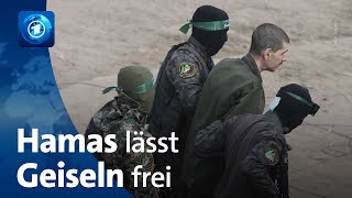 Terrororganisation Hamas lässt drei weitere israelische Geiseln frei