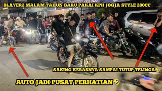 GEBER GEBERAN MALAM TAHUN BARU PAKAI KPH JOGJA STYLE 200CC!! AUTO JADI PUSAT PERHATIAN 🤣