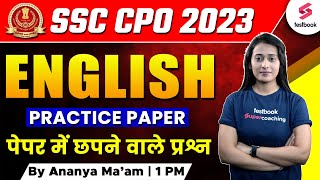 SSC CPO English 2023 | SSC CPO English Expected Paper | SSC CPO 2023 English By Ananya Ma'am