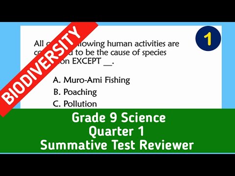 Grade 9 Science | Quarter 1 Summative Test Reviewer| Biodiversity - YouTube