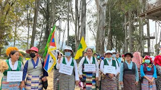 Peace March from T.R camp to miao bazar#RTYC # protest against China's😡#tibetanvlogger #daliyvlog