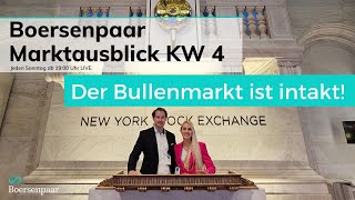 Marktausblick KW 4 Börse | DAX NASDAQ100 DOWJONES S\u0026P500 | Aktienanalyse Korrektur EURUSD