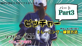 園田学園女子大学「ソフトボール教室 ジュニア向け ピッチャーPart3」