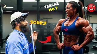 ANGRY WOMEN BODYBUILDER Shocks ANATOLY in a GYM 💪 | Anatoly GYM PRANK #5